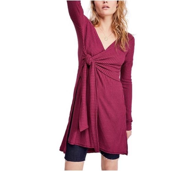 wrap tunic dress